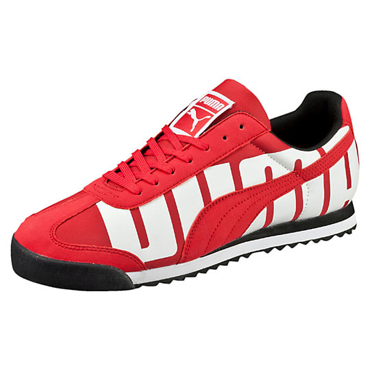 Puma ROMA BIG LOGO SNEAKERS high risk red-white-black Shoes | Puma Footwear  Shop
