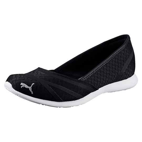 puma black flat shoes